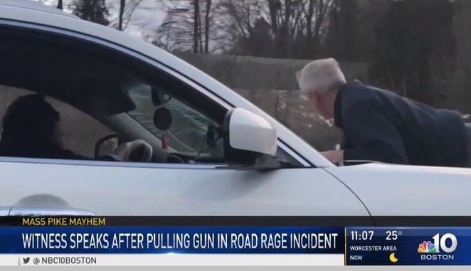 Armed Citizen Draws Gun On Driver Who Sped Down Highway With Person On Hood
