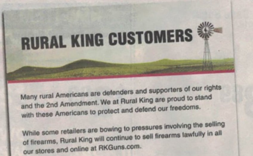 Rural King Stands With Us And The 2nd Amendment