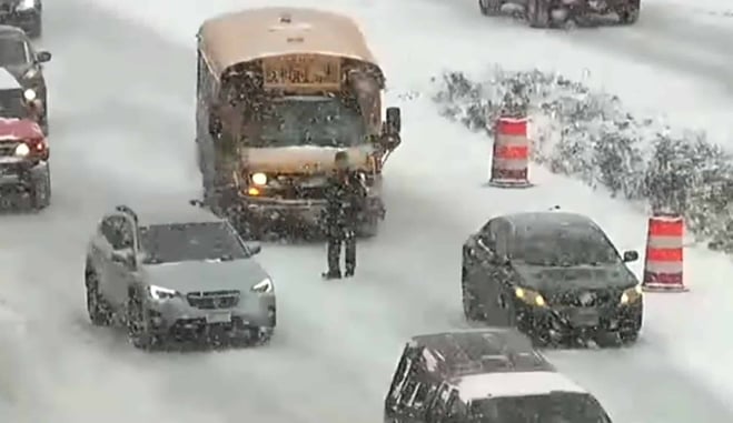 Man Charged After Shooting Bus Driver “In Self-Defense” On Snowy Highway