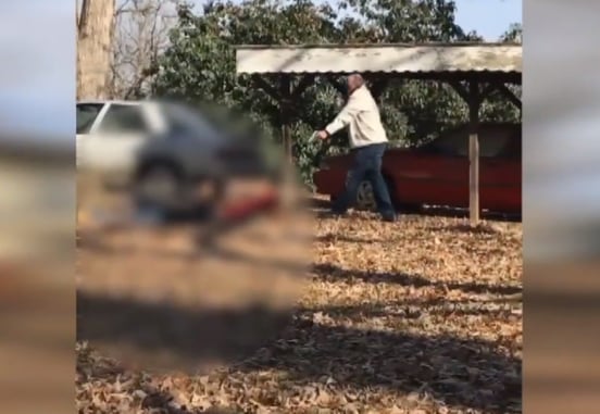 Neighbor Captures Video Of 3 Burglar Suspects Being Held At Gunpoint By Man Not Having It
