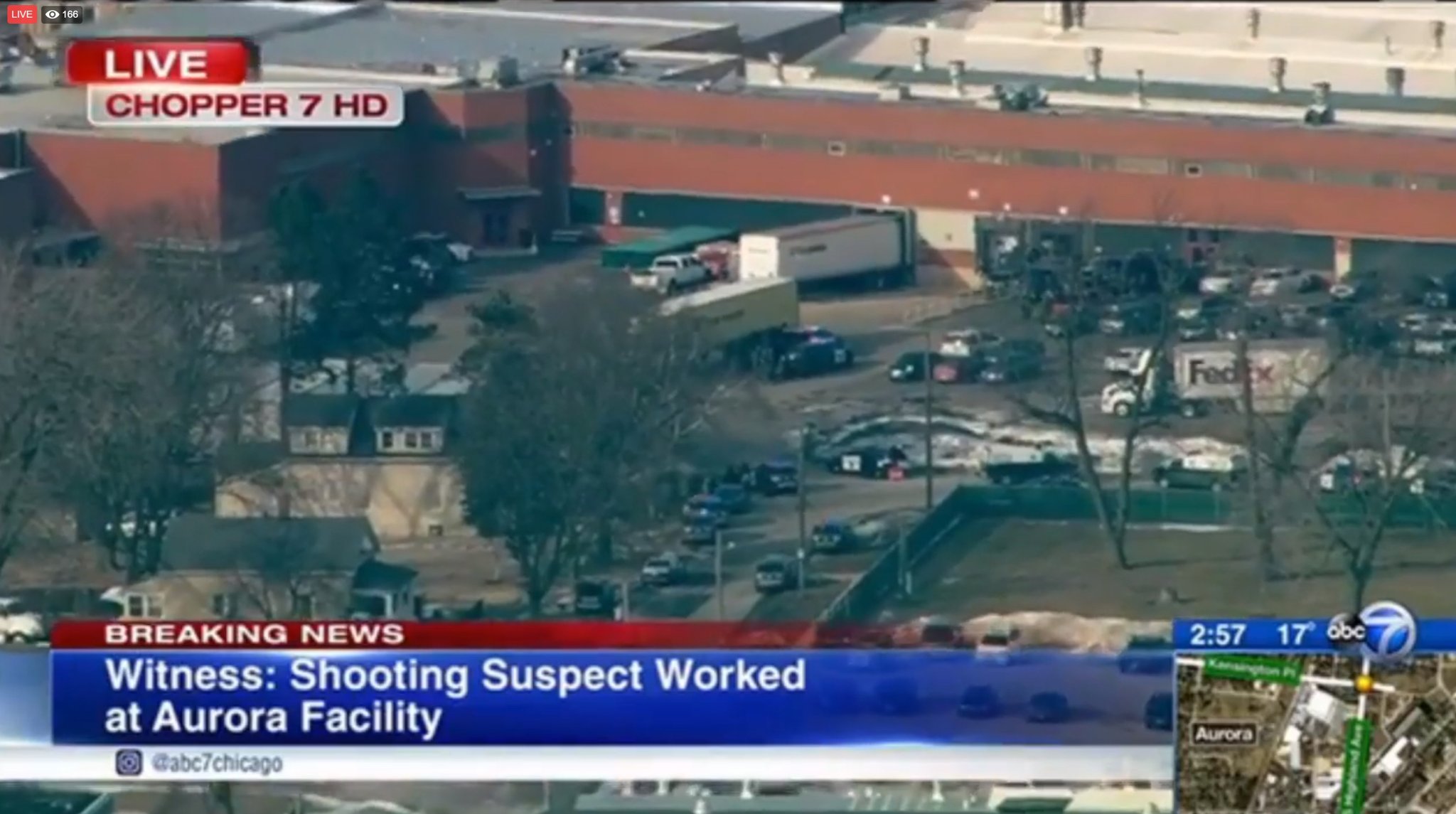 BREAKING LIVE VIDEO: Mass Shooting Reported In Aurora Illinois At Manufacturing Facility