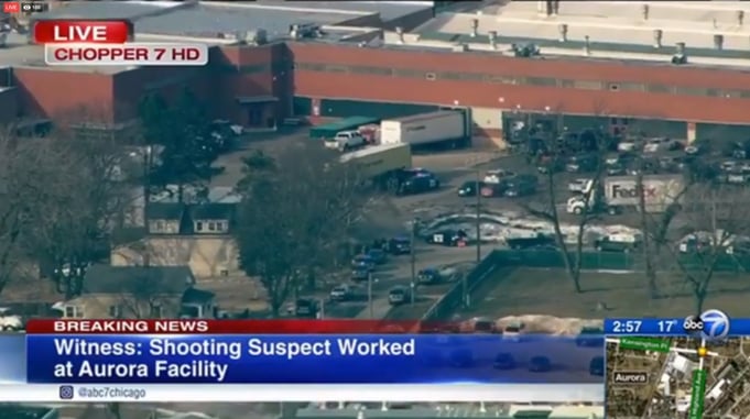 BREAKING LIVE VIDEO: Mass Shooting Reported In Aurora Illinois At Manufacturing Facility
