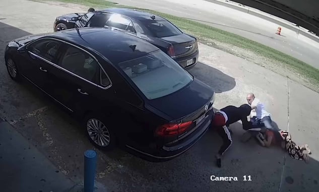 [VIDEO] Woman Targeted After Withdrawing $75k From Bank, Bad Guys Bring Violence But Do Not Succeed