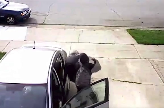 [VIDEO] Elderly Man Shown No Mercy By 14-Year-Old Carjacker Thug
