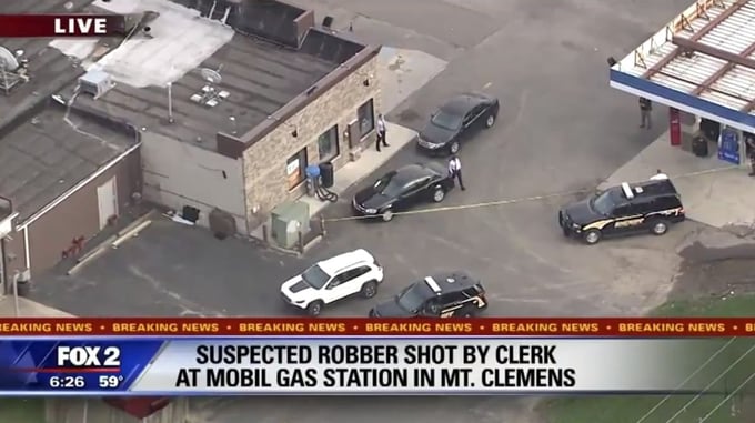 Armed Gas Station Clerk Stops Armed Robber, Saving Himself And Customers