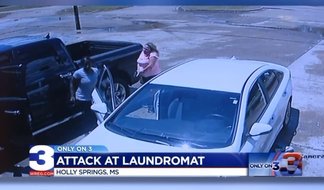 [VIDEO] Laundromat Employee Forced To Draw Firearm After Physical Altercation With Customer