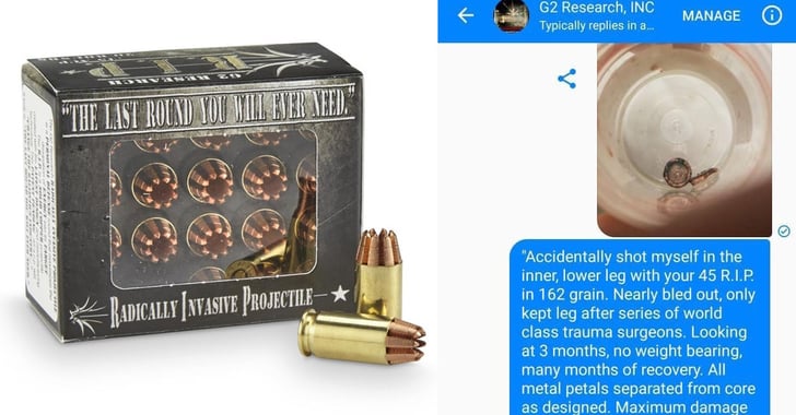 Guy Shoots Himself In Leg, Immediately Gives Ammo Company Glowing Review