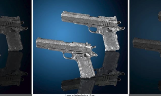 Functioning Pistols, Made From 4.5 Billion-Year-Old Meteorite, Could Be Yours At A Great Price