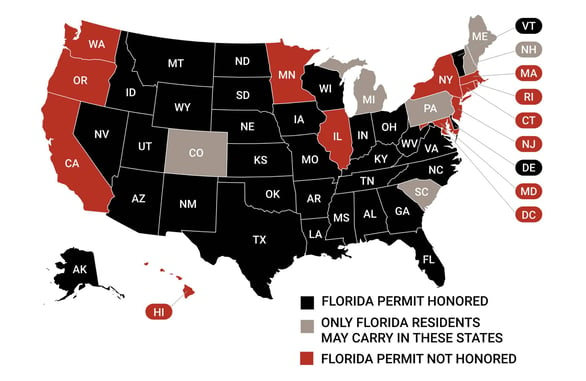 If You’re Leaving Florida To Escape The Hurricane, Know Which States You Can Carry In