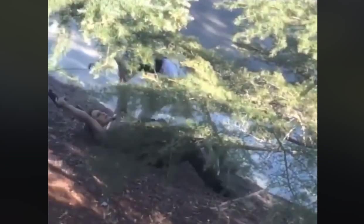 Video Shows Woman Having Gun Taken From Her Hands As She’s Shooting, The Flees As Man Fires