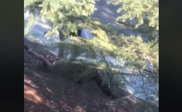 Video Shows Woman Having Gun Taken From Her Hands As She’s Shooting, The Flees As Man Fires