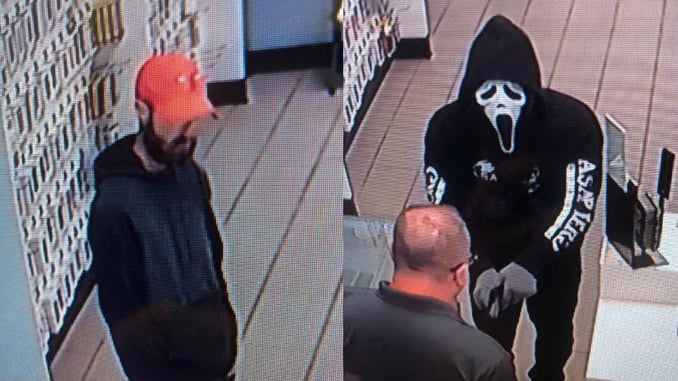 Armed Robber In “Scream” Mask Flees When He Learns Intended Victim Is A Concealed Carrier