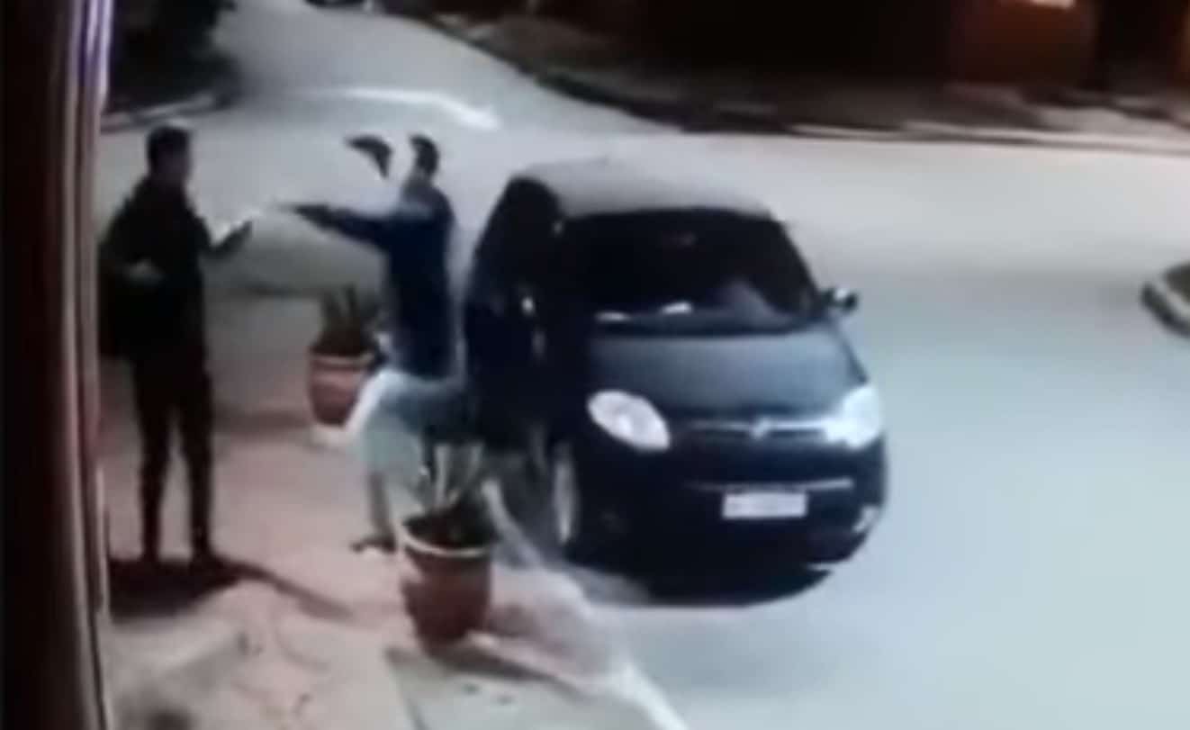 [VIDEO] Robber Goes To Rob Man On Street, Realizes It’s His Friend, Then They Hug It Out