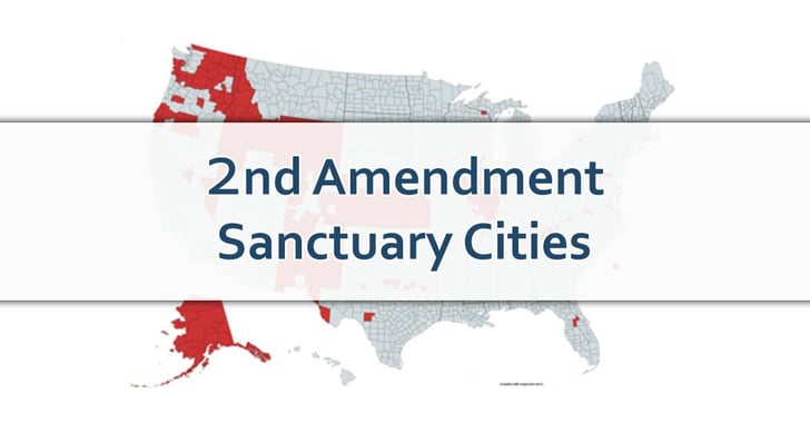 Map Shows How Many 2nd Amendment Sanctuary Cities There Currently Are In America