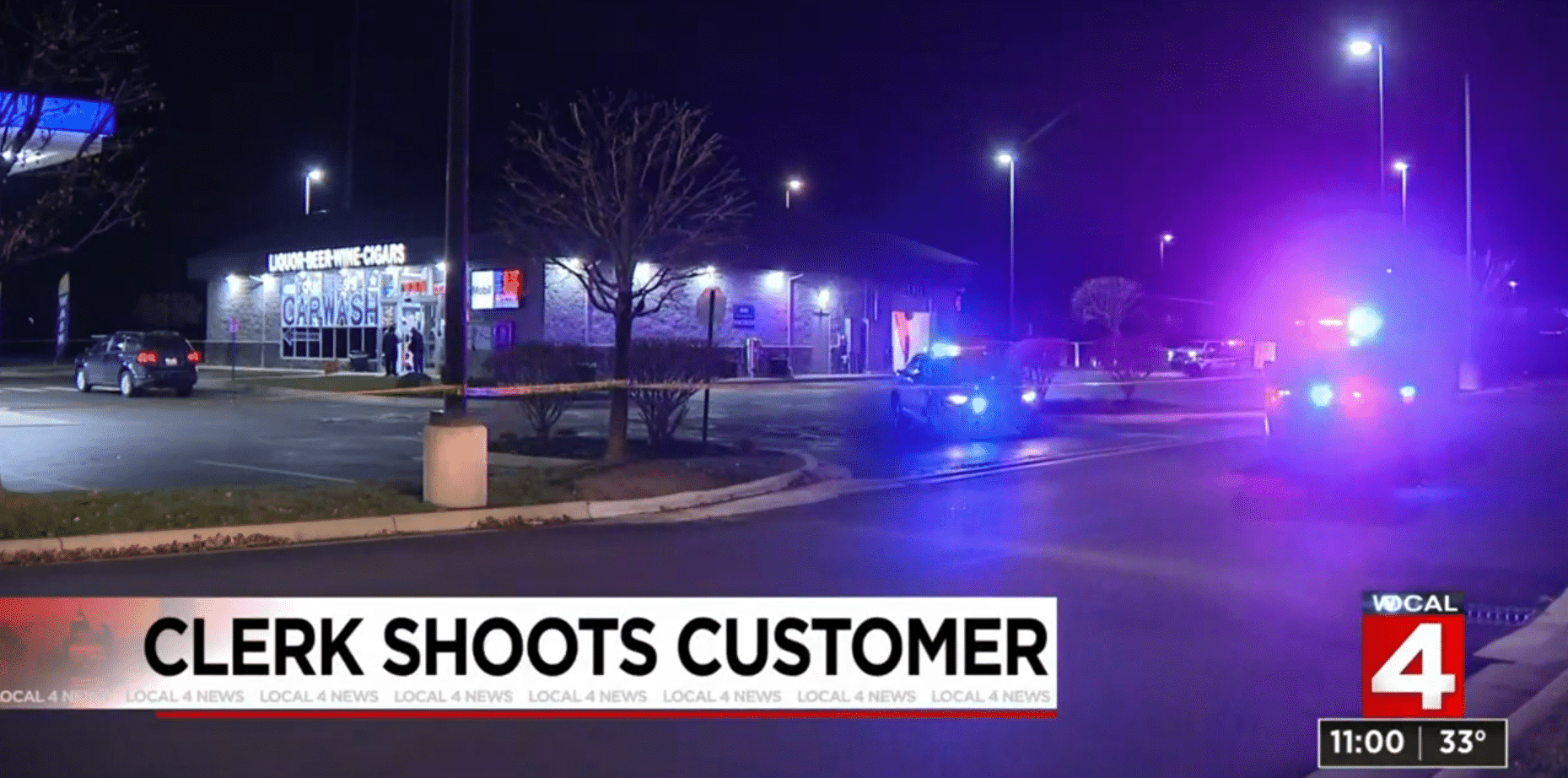 Man Shot Twice By Gas Station Clerk After Attacking Him With A Bottle