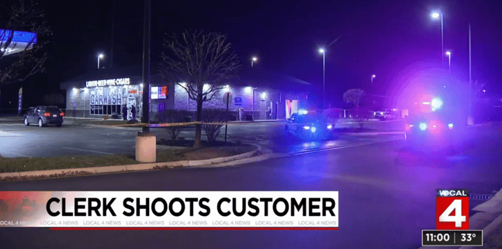 Man Shot Twice By Gas Station Clerk After Attacking Him With A Bottle