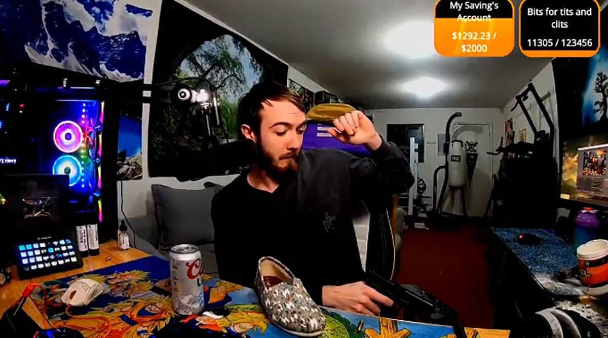 Live-streaming Gamer Has Negligent Discharge, Immediately Kicked Off Platforms For Being A Moron
