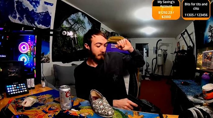 Live-streaming Gamer Has Negligent Discharge, Immediately Kicked Off Platforms For Being A Moron