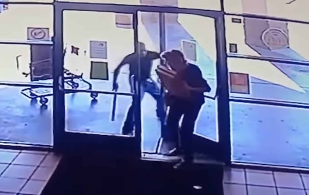 Bad Guy Holds Door Open For 77-Year-Old Woman, Then Beats Her For Her Pizza