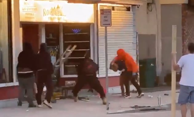 Woman Beaten In Broad Daylight By Rioters, Husband Pleads For Them To Stop *WARNING: GRAPHIC*