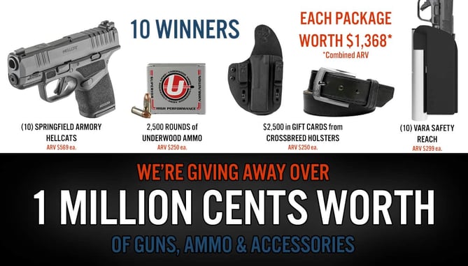 1 MILLION GIVEAWAY: 10 Winners, 10 Awesome Concealed Carry Packages