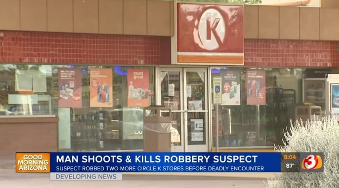 Armed Citizen Shoots And Kills Armed Robber Who Already Took A Life And Hit Up 3 Gas Stations