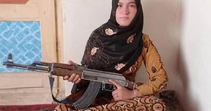 Afgan Teen Uses AK-47, That Her Father Taught Her To Use, To Kill The Taliban That Murdered Her Parents