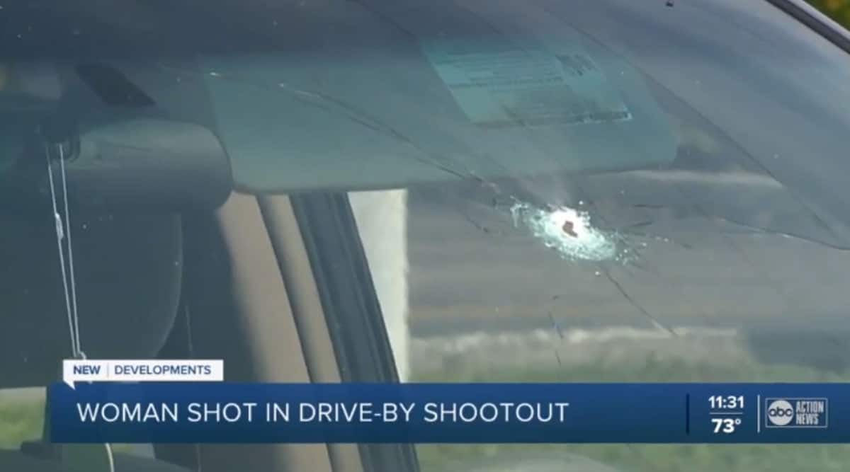 Woman Shot In Head While Waiting At Traffic Light After Two Other Cars Shoot At Each Other