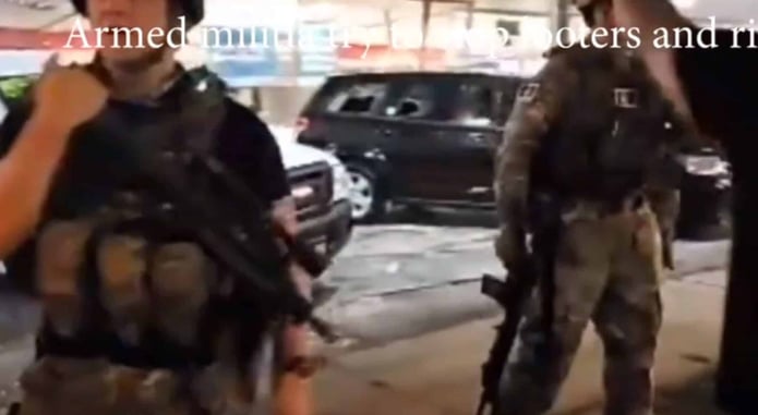 [VIDEO] Armed Militia Attempts To Stop Looters And Rioters In Kenosha On 2nd Night Of Chaos