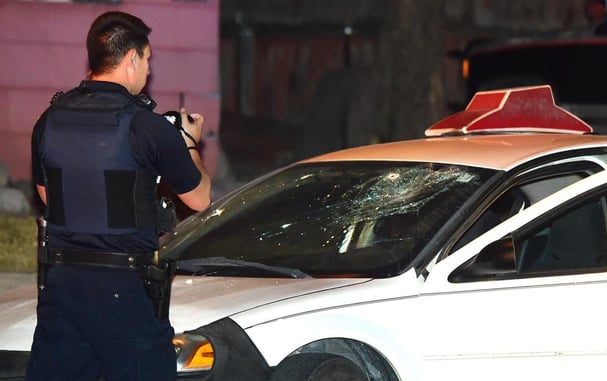 Pizza Delivery Driver Shoots Robbery Suspect Through Windshield, Striking Him In Abdomen