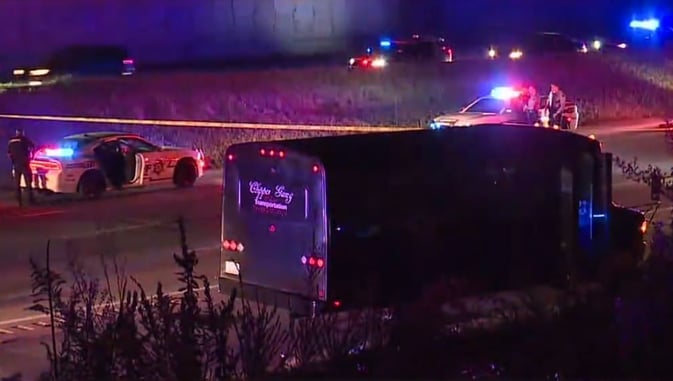 Shooting Aboard Party Bus Leaves 2 Dead, 3 Children Fatherless, Suspect Hospitalized