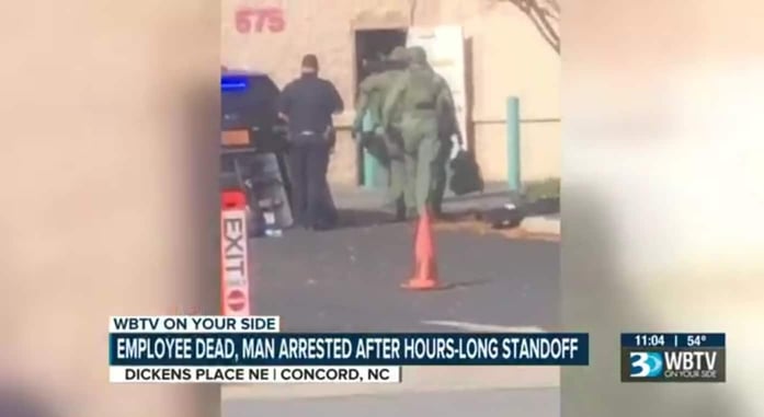 Tire Shop Employee Killed Followed by Four Hour Standoff Between Police and Gunman