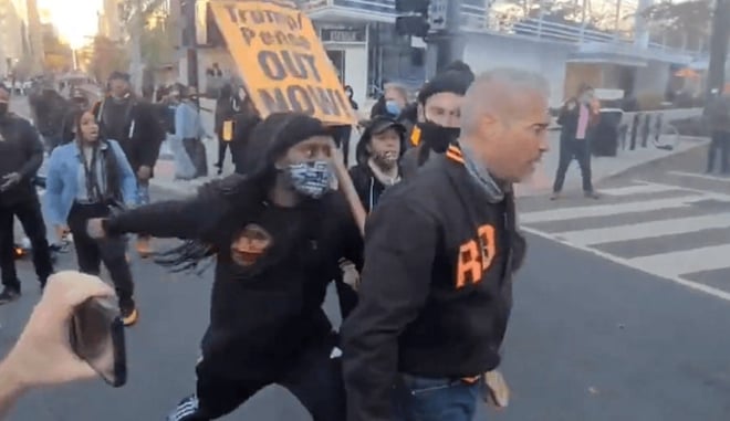 [GRAPHIC WARNING] Rioters Knock Out And Stomp On Head Of Trump Supporter In DC