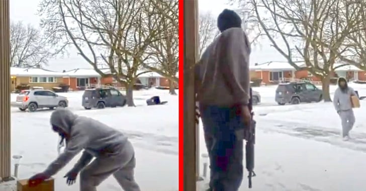 Porch Pirate Confronted With Rifle, But Was It The Best Move?