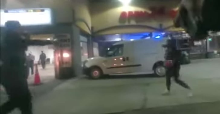 How Long Do You Think This Woman Can Remain A Threat With Her Large Knife After Being Shot?
