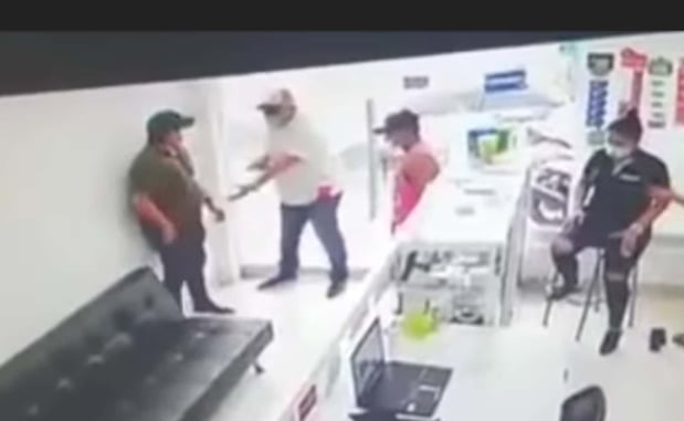 GRAPHIC WARNING: Armed Robber Does His Last Robbing, Losing The Fight To A Good Guy With A Gun