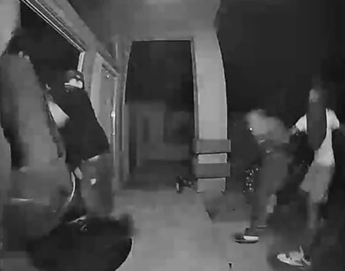 Watch 4 Roaches Scatter After Kicking In Front Door Of Armed Homeowner Who Immediately Opened Fire