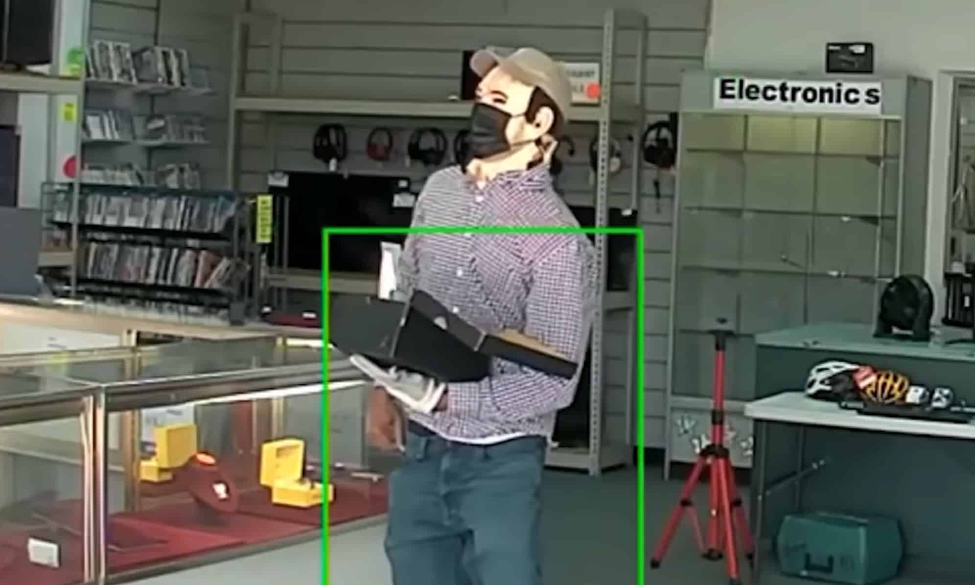 Guy With A Mask Over His Mask Robs Pawn Shop With Gun In Shoebox, While Wearing Gardening Gloves