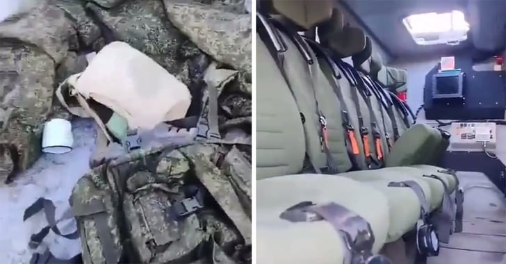 REPORT: Russian Soldiers Seen Abandoning Vehicles In Ukraine, Leaving Uniforms Behind And Fleeing