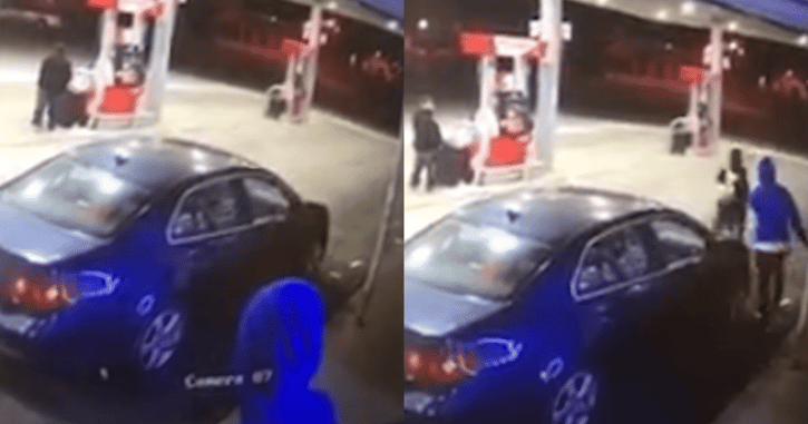 Driver Ambushed After Walking Out Of Gas Station, Puts Up A Fight But Does Not Prevail