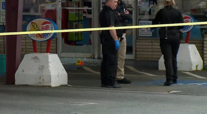 On-Duty Firefighter And Civilian Injured In Afternoon Hot Dog Stand Shooting – Two Suspects In Custody