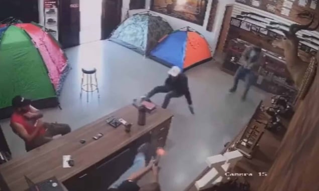 Armed Robbers No Match For Armed Gun Shop Employee