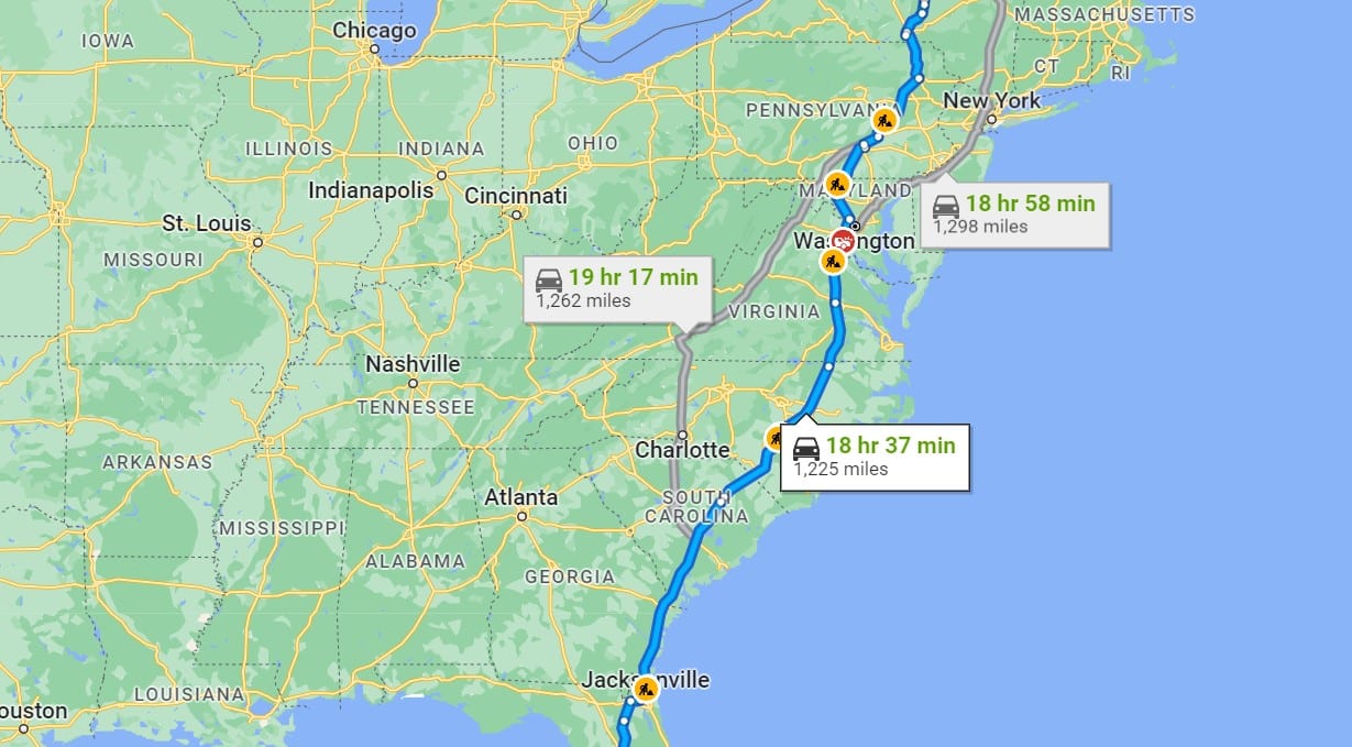 Driving With Guns From Florida To New York, Only One State Gave Me Trouble