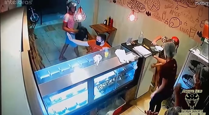 Armed Robbing Couple Meets Armed Customer, And Things Get Wild