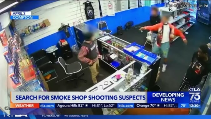 Armed Employee Wins Fight Against 4 Armed Robbers