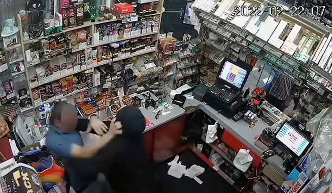 Clerk Successfully Draws After Being Brutally Attacked