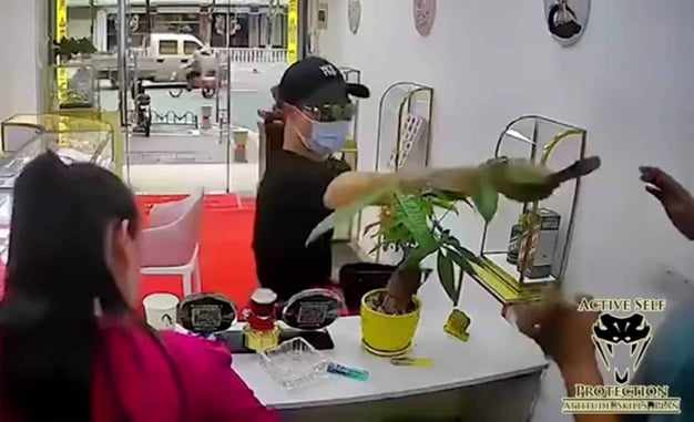Super Quick Action Against A Man With A Knife Proves To Save The Day