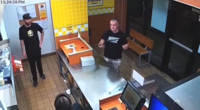 Negligent Discharge At Fast Food Restaurant Is Played Off As Slamming Door