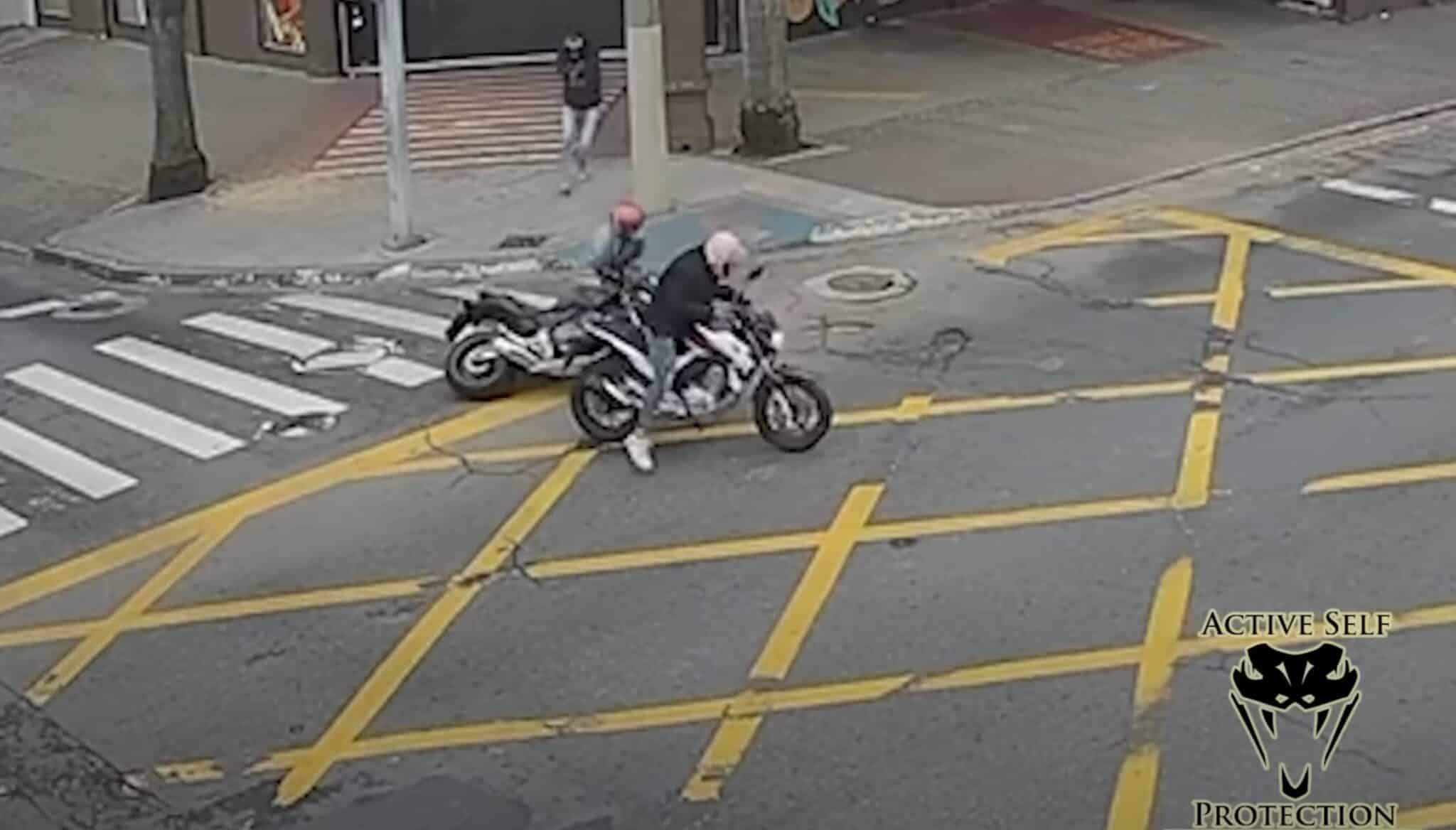 Armed Man Surprises Two Armed Motorcycle Robbers With Fatal Shots