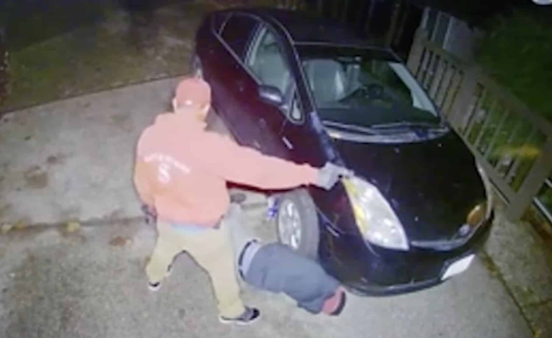 Surveillance Video Helps Family Make Wise Decisions During Catalytic Converter Theft
